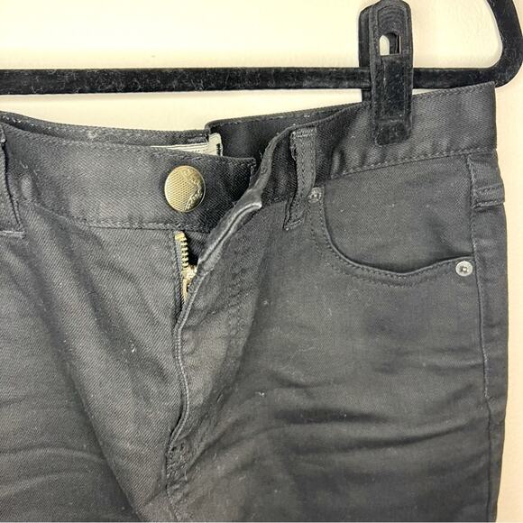 Free People Black Denim Mini Skirt Size 4 / Small - Picture 2 of 4